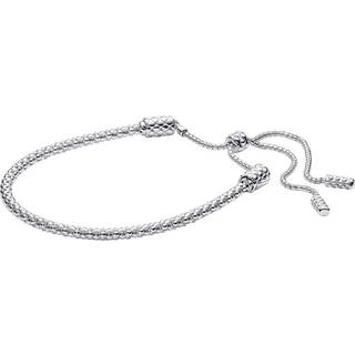 Pandora Pandora Moments Sliding Magnetic Clasp Snake Chain Bracelet - 17cm - Silver