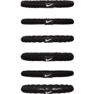 Nike Flex-hårbånd (pakke med 6 stk.) - sort - ONE SIZE