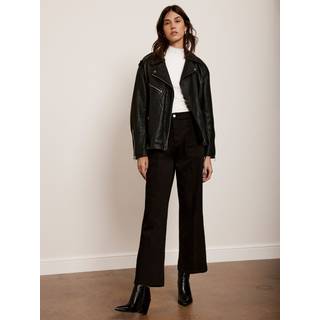 Mint Velvet Mint Velvet Black Cropped Wide Jeans