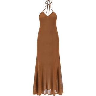 Tom Ford Halterneck jersey maxi dress - metallic - S