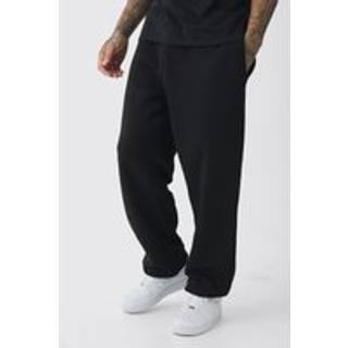 Mens Black Tall Basic Oversized Fit Joggers