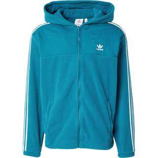 Adicolor 3-Stripes Teddy Fleece hættetrøje - Legacy Teal - 2XL