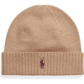 Polo Ralph Lauren Herren Mütze braun Schur-Wolle