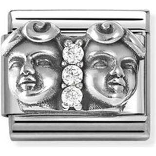 Nomination Crystal Gemini Twins Charm - Silver