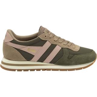 Gola Women's Daytona Chute Sneaker Damer størrelse 36 farve beige/olivengrøn