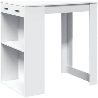 Barbord 102X70X103,5 Cm Konstrueret Træ - Hvid