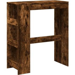 barbord med stativer 90x40x103,5 cm konstrueret træ røget eg