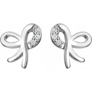 Hot Diamonds DE730 Damen-Ohrringe Ohrstecker Silber mit Diamanten Schleife