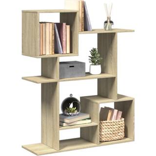 bogreol/rumdeler 92x29x112 cm konstrueret træ sonoma-eg