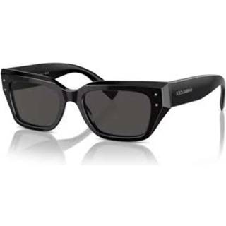 Dolce & Gabbana DG4462F Asian Fit 501/87 52 Solbriller Kvinder Black - Black - 52mm