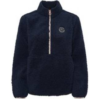 Equipage - Junior Joelle half-zip teddy fleecetrøje - Navy / 98/104