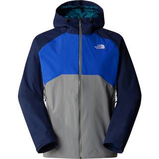The North Face Men's Stratos Hooded Jacket Monument Grey/TNF Blue/Summit Navy, M