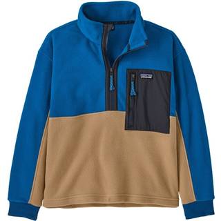 Patagonia Microdini 1/2 Kids Half-Zip Fleecepullover - L - grayling brown