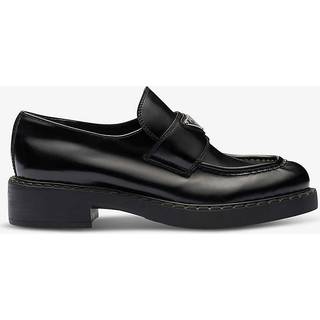 Prada Platform leather loafers - black - EU 35.5