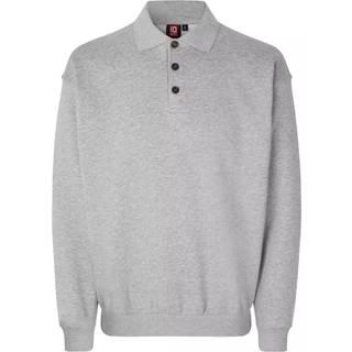 ID Klassisk Herre Sweatshirt - Grå Melange - 3XL