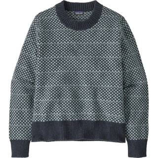 Patagonia Women's Recycled Wool Crewneck Sweater Uldsweater Damer størrelse XL farve grå