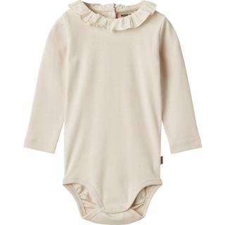 Wheat GOTS Ena Babybody Eggshell 68 cm  Creme  68 cm  kvinde