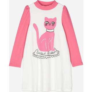 Mini Rodini GOTS Cat Kjole Hvid 80/86 cm  Hvid  80/86 cm  kvinde