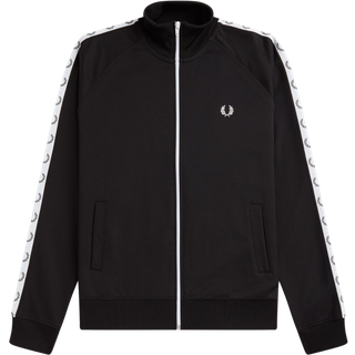 Fred Perry Laurel Taped Track Top Black