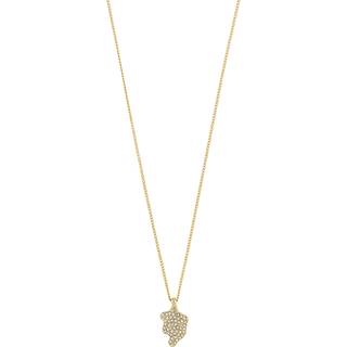 Pilgrim CONNECT krystal halskæde guldbelagt