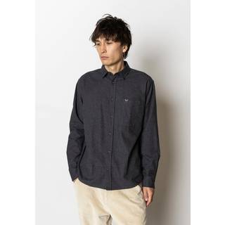 Fat Moose Frank flannel shirt Dark Grey Melange