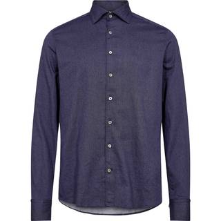 Stenströms Herren Hemd blau meliert