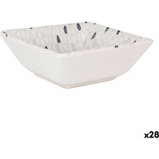 Skål La Mediterránea Barroc Porcelæn Hvid 13 x 13 x 5 cm (28 enheder)