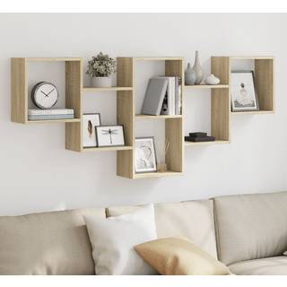 Væghylde 159X18X66 Cm Konstrueret Træ - Sonoma-eg