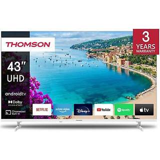 Thomson 43" 4K UHD Android TV 43UA5S13W, hvid ➞ På lager - klar til levering og afhentning