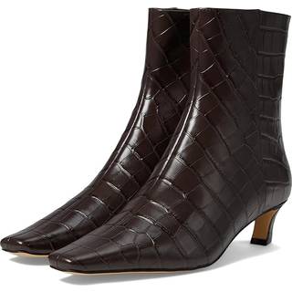 MK Cosmo Crocodile Embossed Leather Boot - Brown - Michael Kors - EU 35.5
