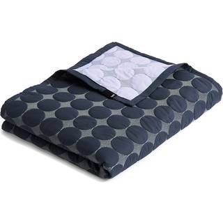 HAY Mega Dot sengetæppe organic 195x245 cm Midnight blue