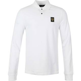 Belstaff Long Sleeve Polo T Shirt White