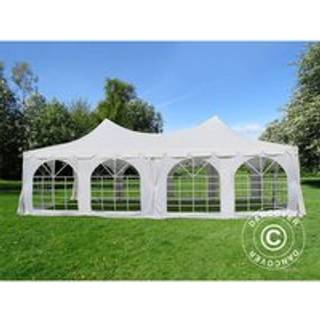 Partytelt Festtelt Pagoda 4x8m, Hvid