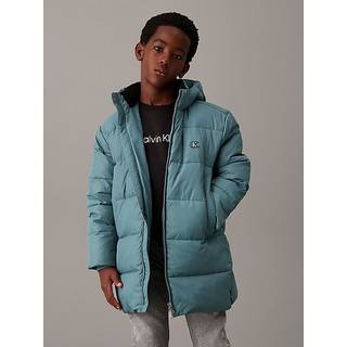 Relaxed Puffer Parka Coat - Blue - 16