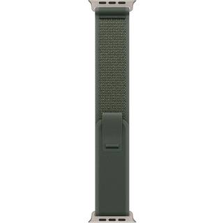 Apple 49mm Green TrailLoop - S/M - Titanium Finish