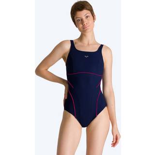 Arena badedragt til damer - Dana - Mørkeblå/rød