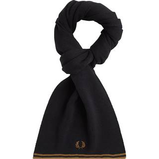 Fred Perry Herren Schal schwarz Baumwolle & Mix