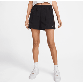 Vævevde Nike Everything-shorts med mellemhøj talje til kvinder (13 cm) - sort - XXL (EU 52-54)