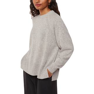 Whistles Whistles Grey Petite Ultimate Cashmere Crew Neck Jumper
