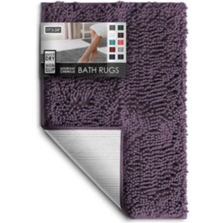 Hearth & Harbour Badev?relset t?pper Chenille Badm?tte - Maskinvaskbare badem?tter til badev?relse Slip bagside Rummi Hurtigt t?rt badev?relsesm?