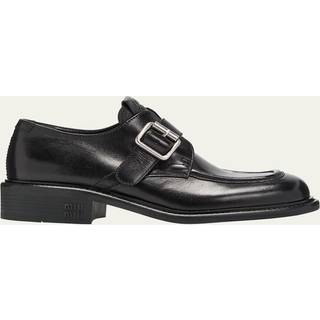 Leather Brogue Shoes in Black - 37.5