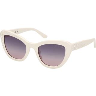 Guess by Marciano Kvinde GM00016 21B Solbriller Acetat Hvid Røg Cat Eye Normal