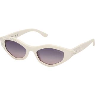 Guess by Marciano Kvinde GM00017 21B Solbriller Acetat Hvid Røg Geometrisk Normal