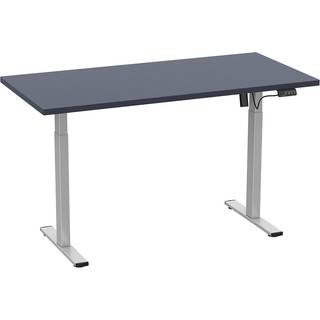 LonaE skrivebord elektrisk hæve sænke funktion 110x50x71-120cm antracit, sølvfarvet.