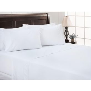 Chanasya premium pr?gede hvide queen size sengelinjer indstillet 4 -delt - bl?dt labyrint m?nster 1 fladt ark 1 monteret ark 2 pillowcases - rynk