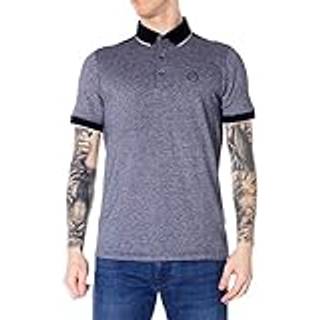 Armani Exchange Two Tone Polo T Shirt Navy