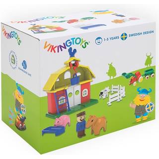 Vikingtoys 7 cm Bondegård i plast - Fra 1 år.