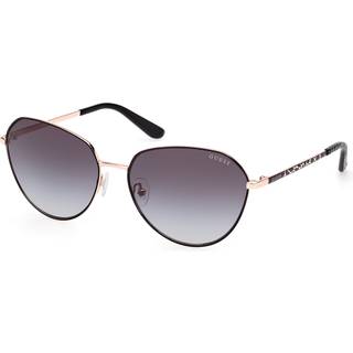 Guess Kvinde GU00148 02B Solbriller Metal Sort Røg Rund Normal