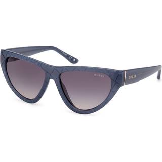 Guess Kvinde GU00151 84B Solbriller Injiceret Lyseblå Røg Cat Eye Normal