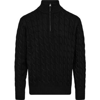 Proactive striktrøje sort 4xl med lynlås i krave